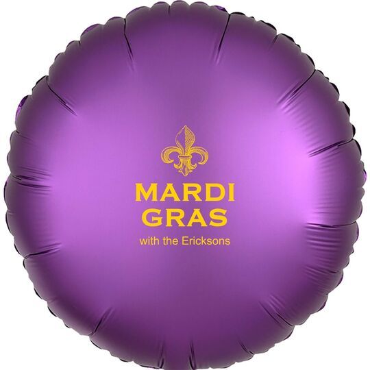 Mardi Gras Mylar Balloons